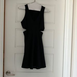 Aqua black dress